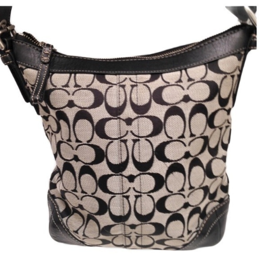 Coach sig bucket duffle convertible crossbody bag